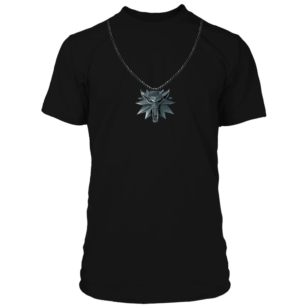 The Witcher 3 Wolf School Medallion Adult T-Shirt - Fundom