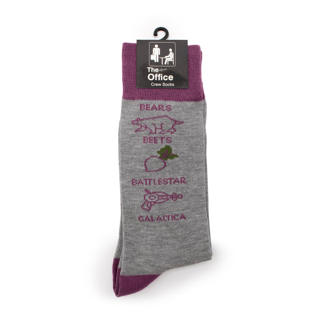 The Office Bears Beets Battlestar Crew Socks