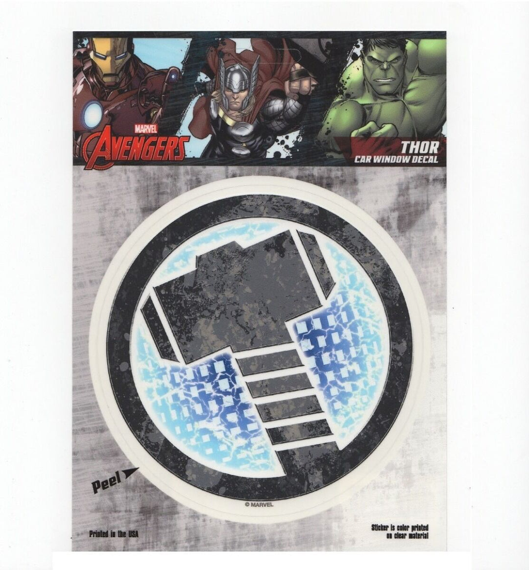 Thor Hammer Logo Marvel Comics Car Window Decal Sticker - Fundom