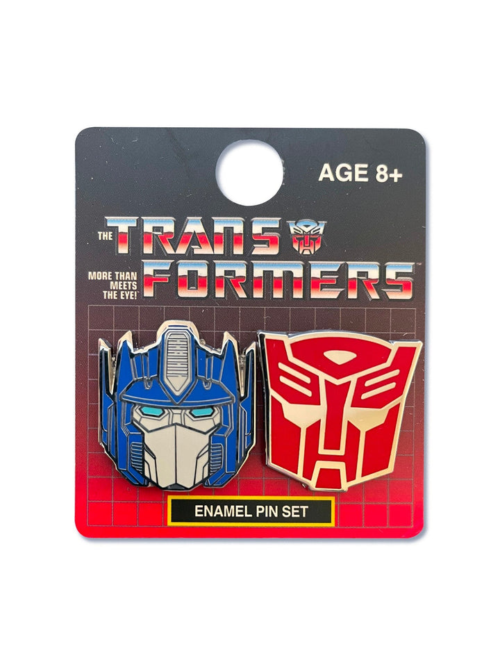 Transformers Autobots Optimus Prime And Symbol 2 Pack Enamel Pin Set - Fundom