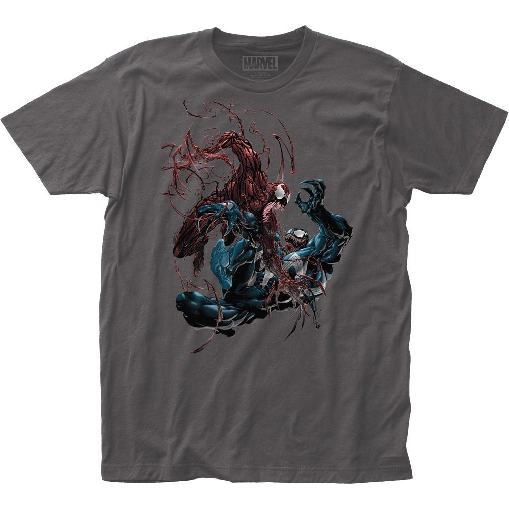 Venom Carnage vs. Venom Officially Licensed Fitted Adult Unisex T-Shirt - Fundom