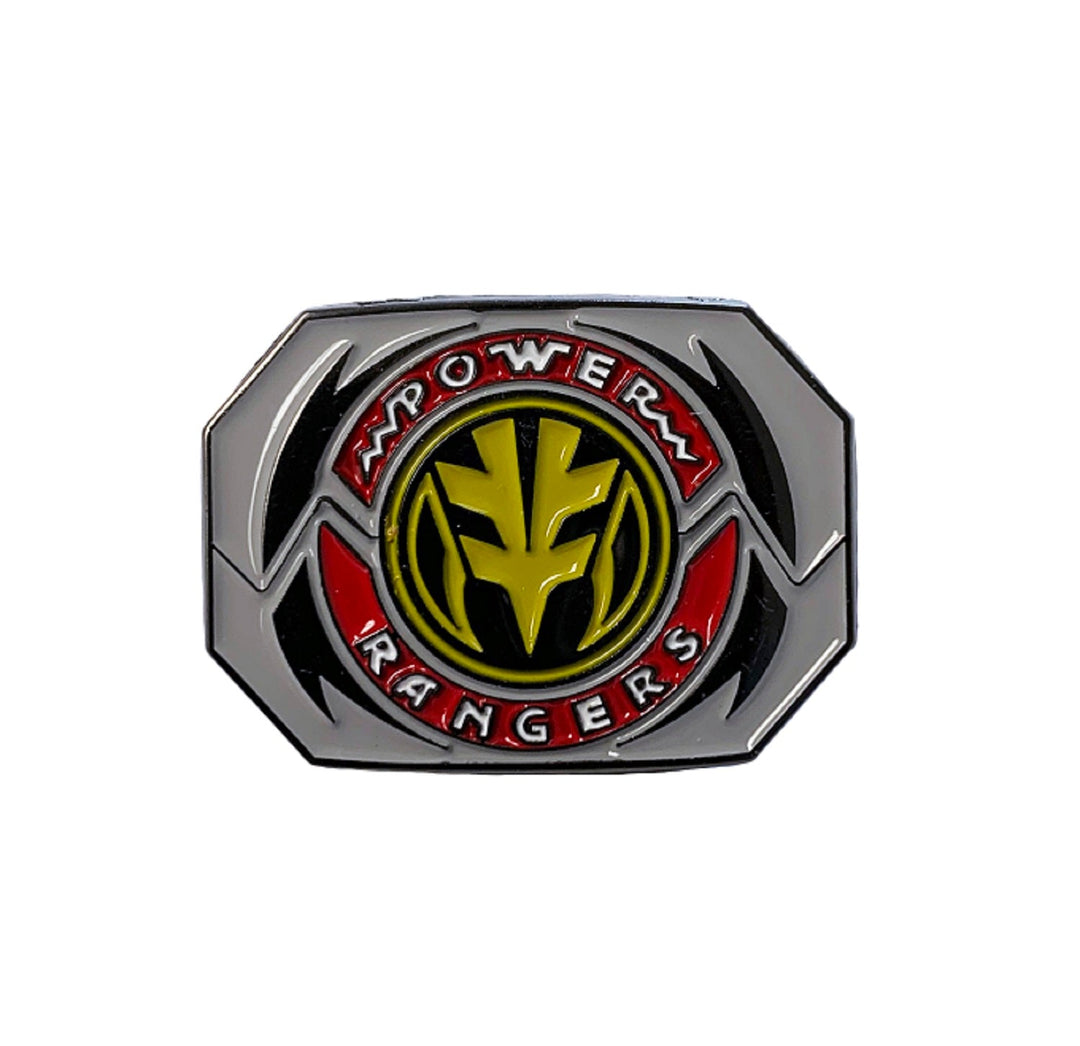 Power Rangers White Ranger Mask and Emblem Tommy 2 Pack Enamel Pin set