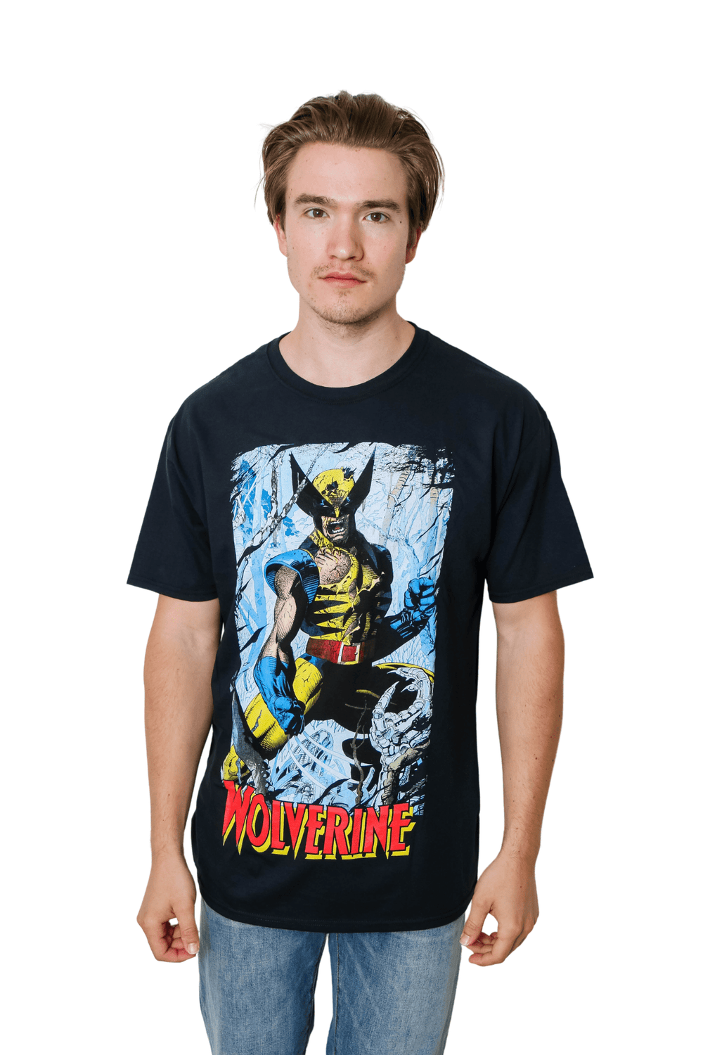 Wolverine 90's Cover By Jim Lee Marvel Comics Adult T-Shirt - Fundom
