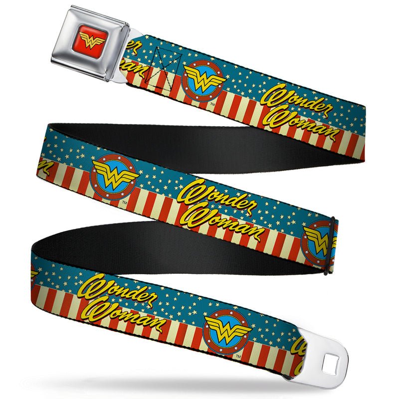 Wonder Woman Logo Americana DC Comics Seatbelt Belt - Fundom
