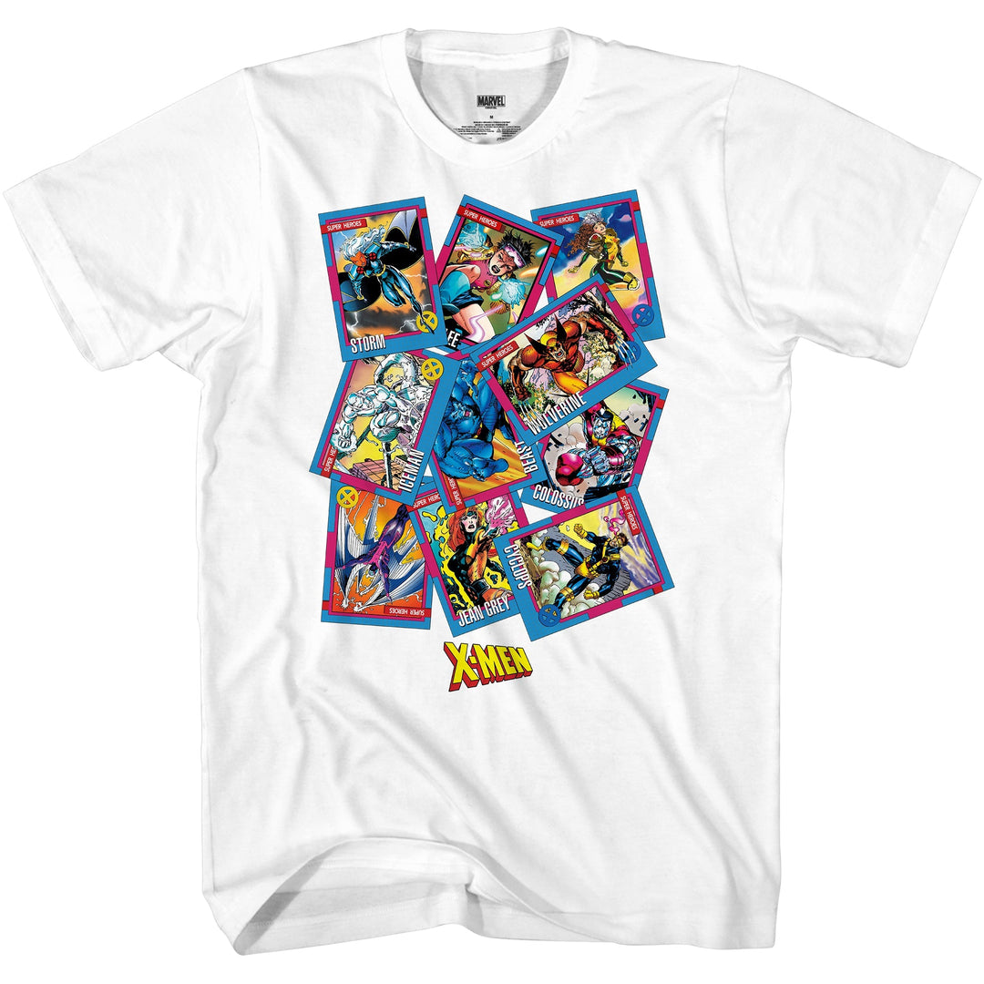 X - Men 90's Trading Cards Collection by Jim Lee Marvel Comics Adult T-Shirt - Fundom