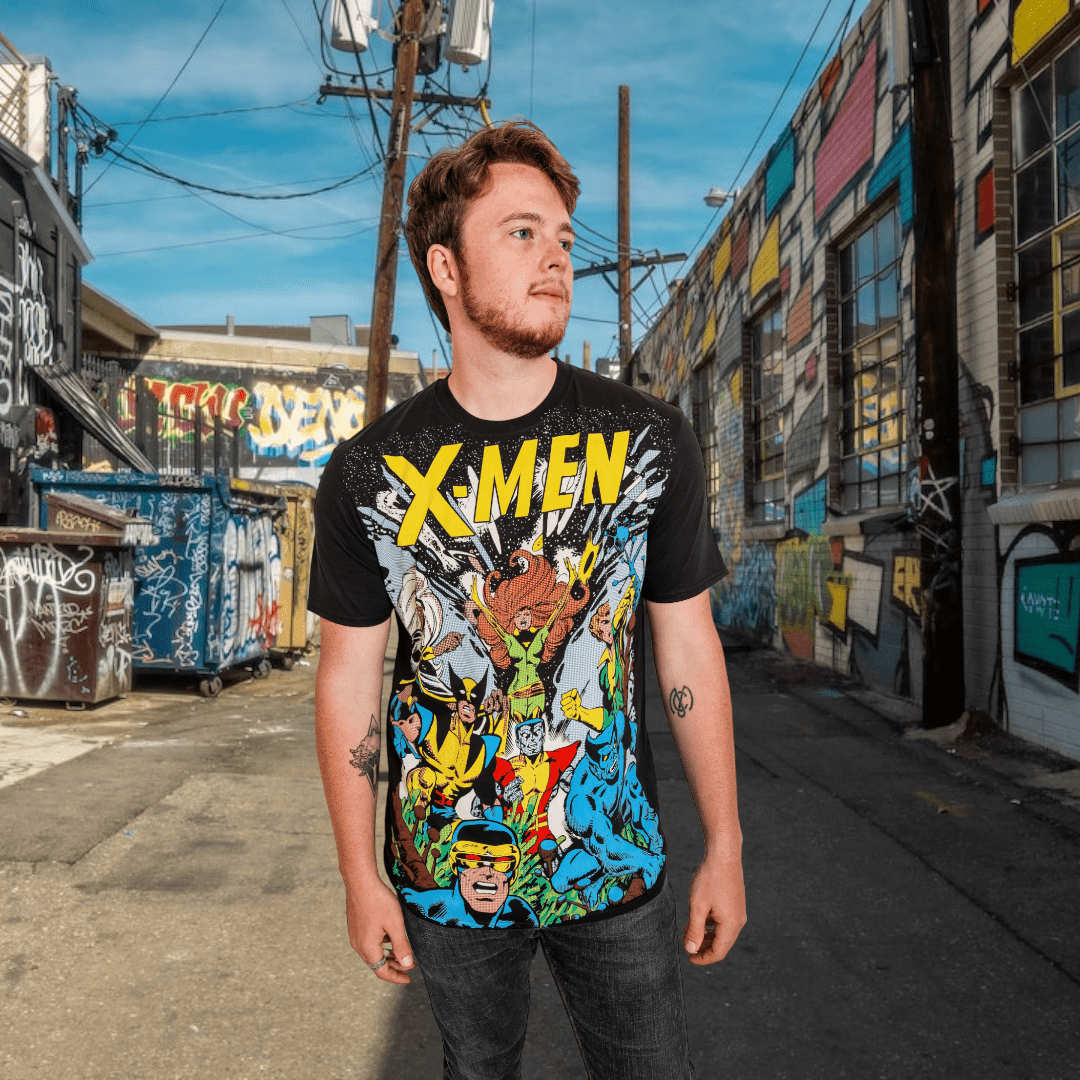 X - Men The Gang Marvel Comics Adult T-Shirt - Fundom