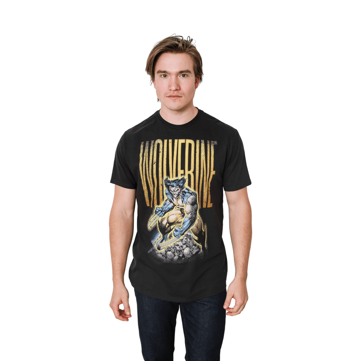 X - Men Wolverine Skull Pile Marvel Comics Adult T-Shirt - Fundom