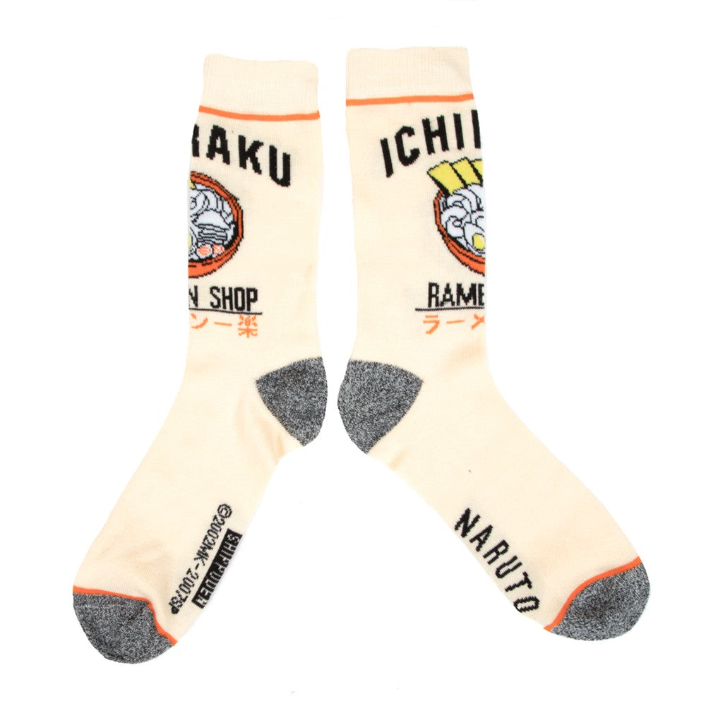 Naruto Shippuden Hidden Leaf Ramen 3 Pack Crew Socks