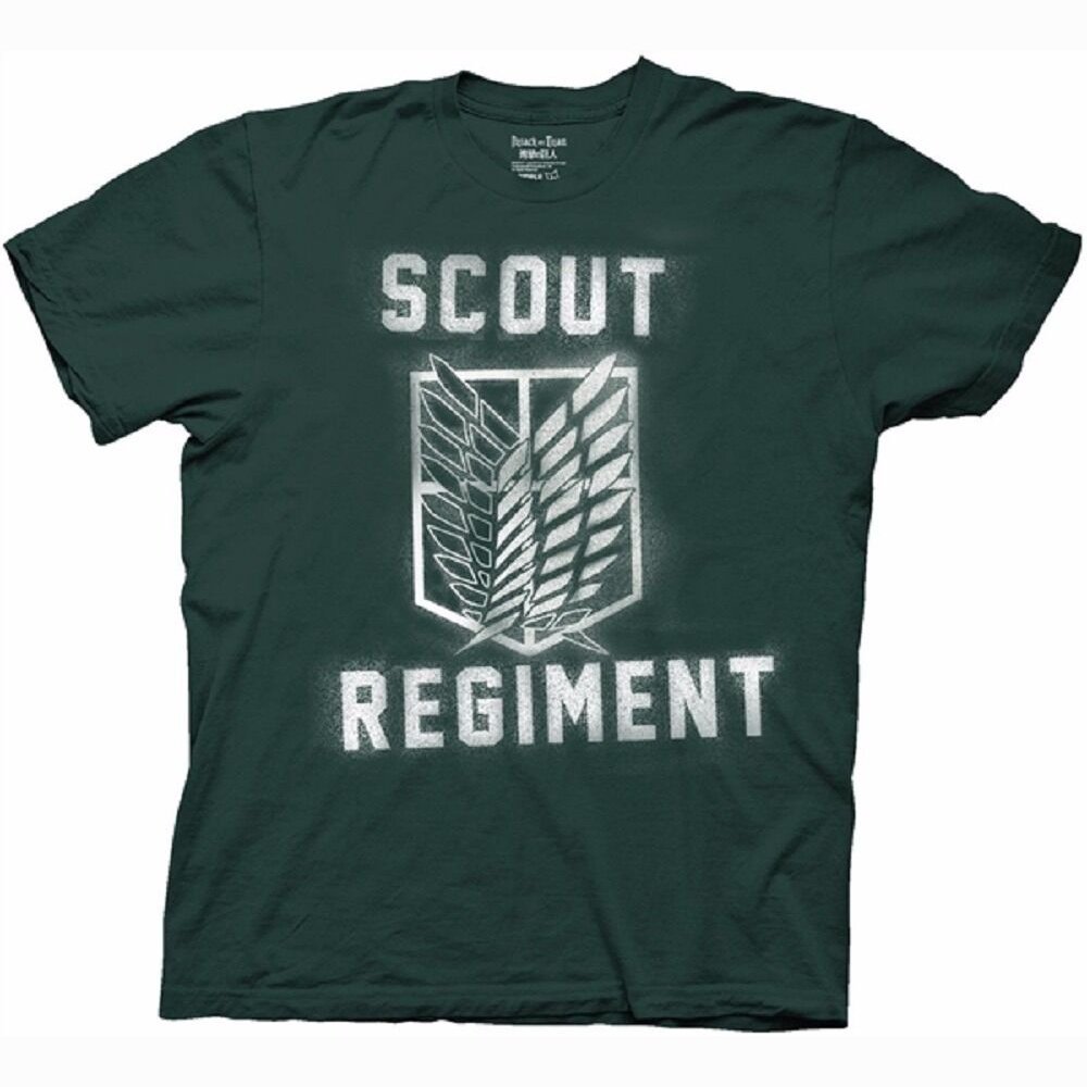 Attack On Titan Splatter Paint Scout Regiment Adult T-Shirt