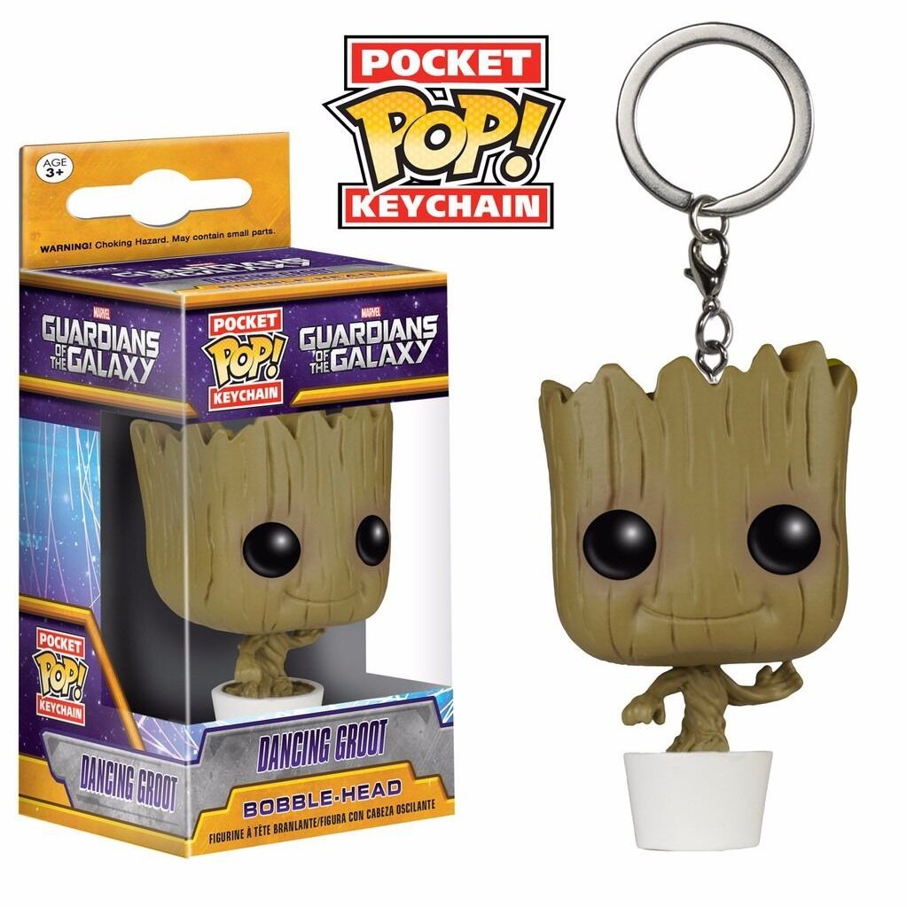 Funko Pop! Guardians Of The Galaxy Dancing Baby Groot Figure Pocket Keychain