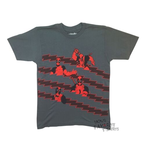 Deadpool Stripes Marvel Comics Adult T-Shirt