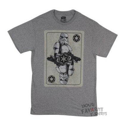 Star Wars Trooper Stormtrooper Playing Card Adult T-Shirt