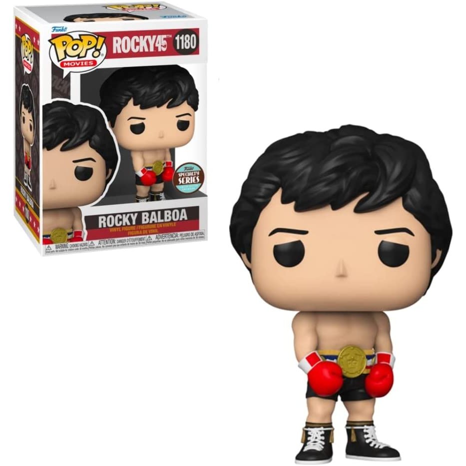 Funko POP! Movies Rocky 45th Anniversary - Rocky Balboa With Gold Belt –  Fundom