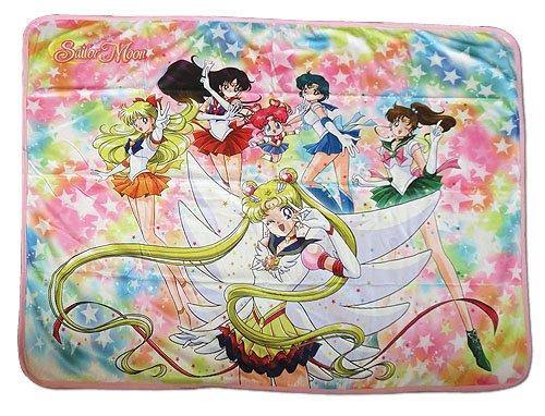 Sailor Moon Stars Eternal Sailor Moon Group Anime Fleece Throw Blanket