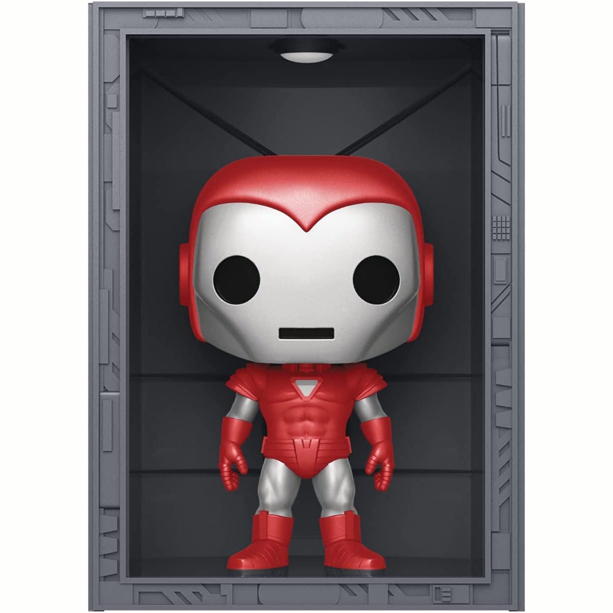 Funko POP Deluxe Marvel - Hall Of Armor Iron Man Model 4 PX Previews  Exclusive red gold