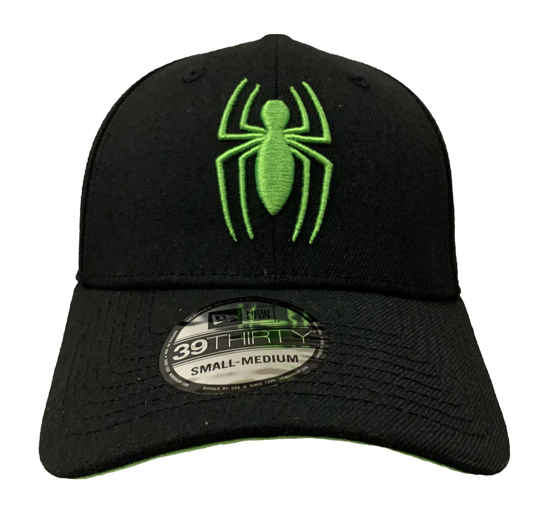 New Era Marvel Spider-Man Black Pop Color 39Thirty Fitted Hat S/M