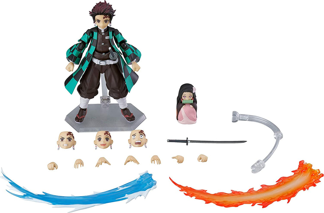 Max Factory Demon Slayer: Kimetsu no Yaiba: Tanjiro Kamado Deluxe Figma Action Figure