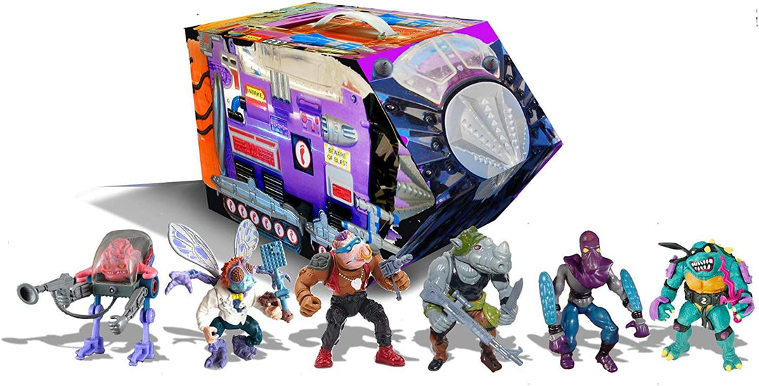 PlayMates Teenage Mutant Ninja Turtles Retro Villains Mutant Module 6-Piece Action Figure Set