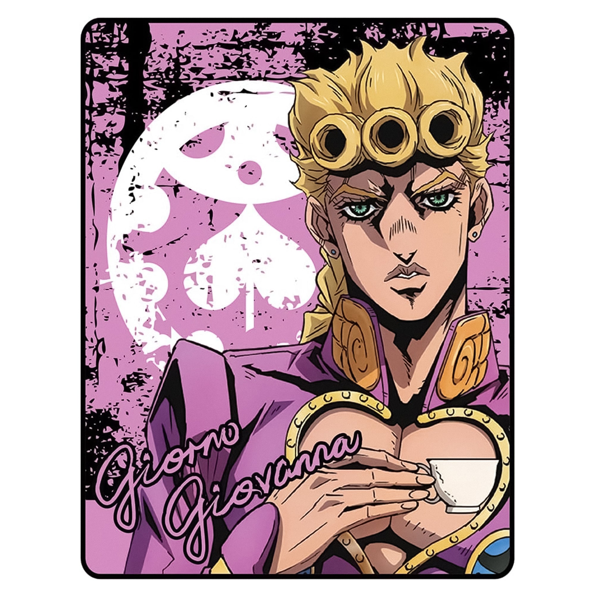 Great Eastern Entertainment JoJo S3 - Jotaro & Star Platinum Sublimation  Throw Blanket