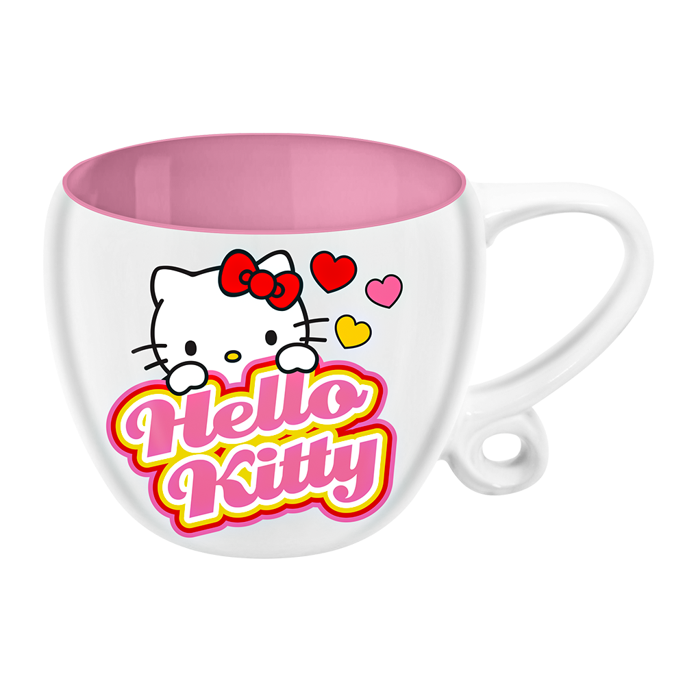 Hello Kitty Face Sculpted Mug (Pink)