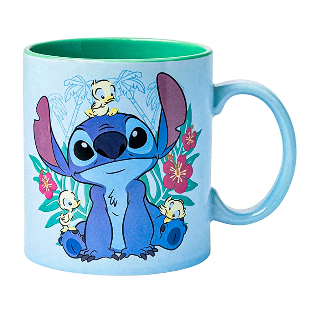 Lilo and Stitch Floral Ducks 20oz Ceramic Mug