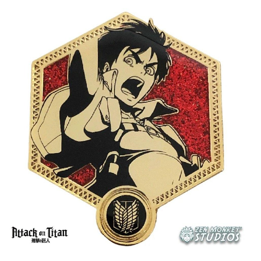 Attack on Titan Golden Eren Yaeger Collectible Enamel Pin