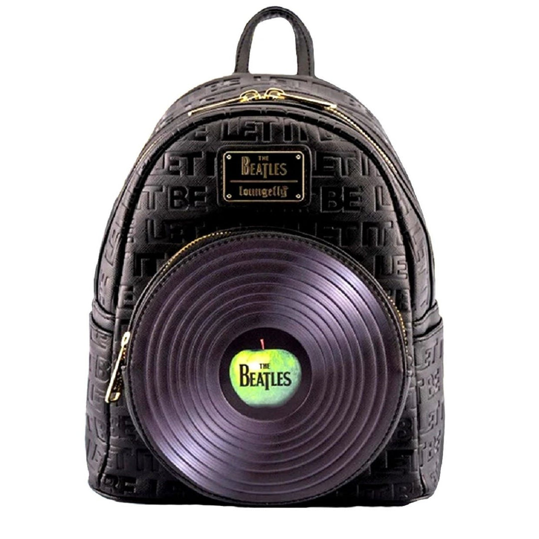 Loungefly The Beatles Let It Be Vinyl Record Womens Double Strap Shoulder Bag Purse