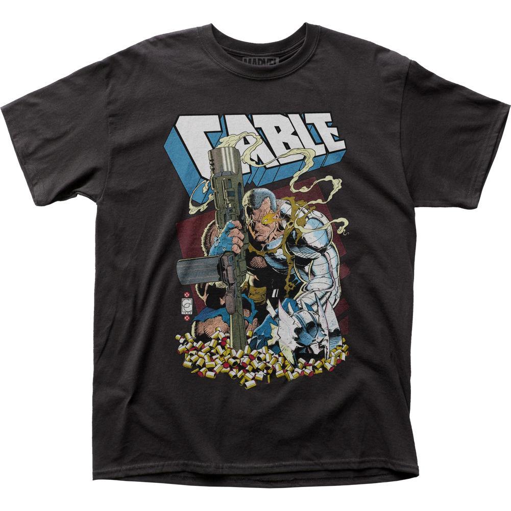 X-Men Cable Shell Casings Marvel Comics Adult T-Shirt
