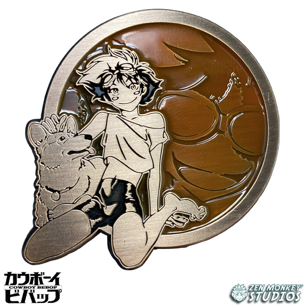 Antique Gold Ein - Cowboy Bebop Portrait Series - Collectible Pin