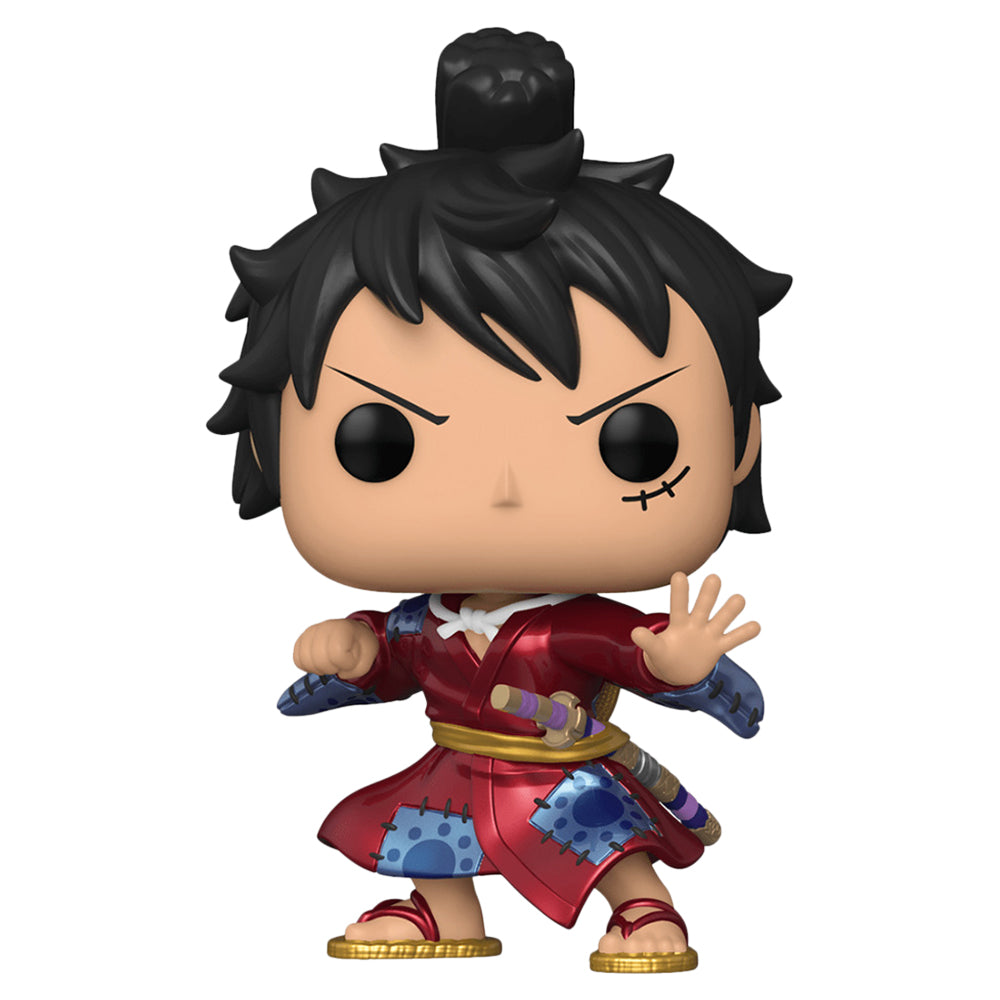 Funko Pop! Animation: One Piece - Luffy Kimono Luffytaro Metallic Hot Topic Exclusive