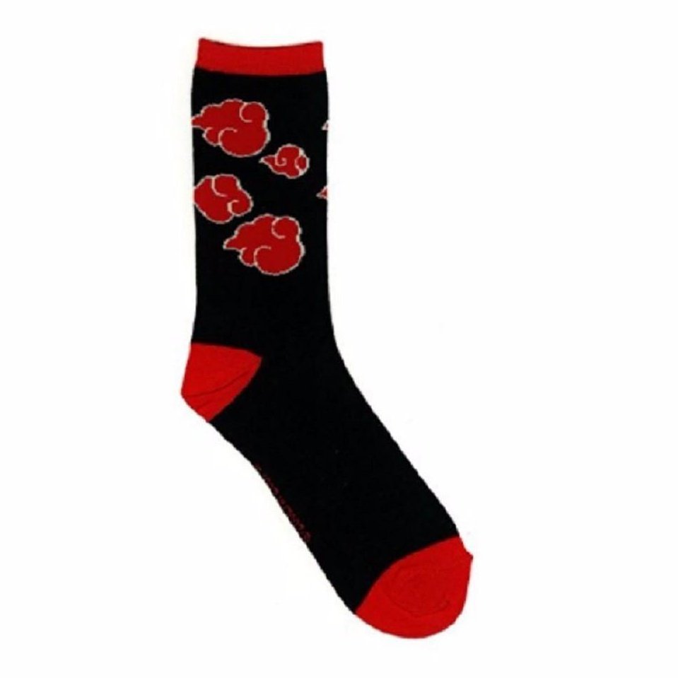Naruto Akasuki Clouds Anime Crew Socks - Fundom