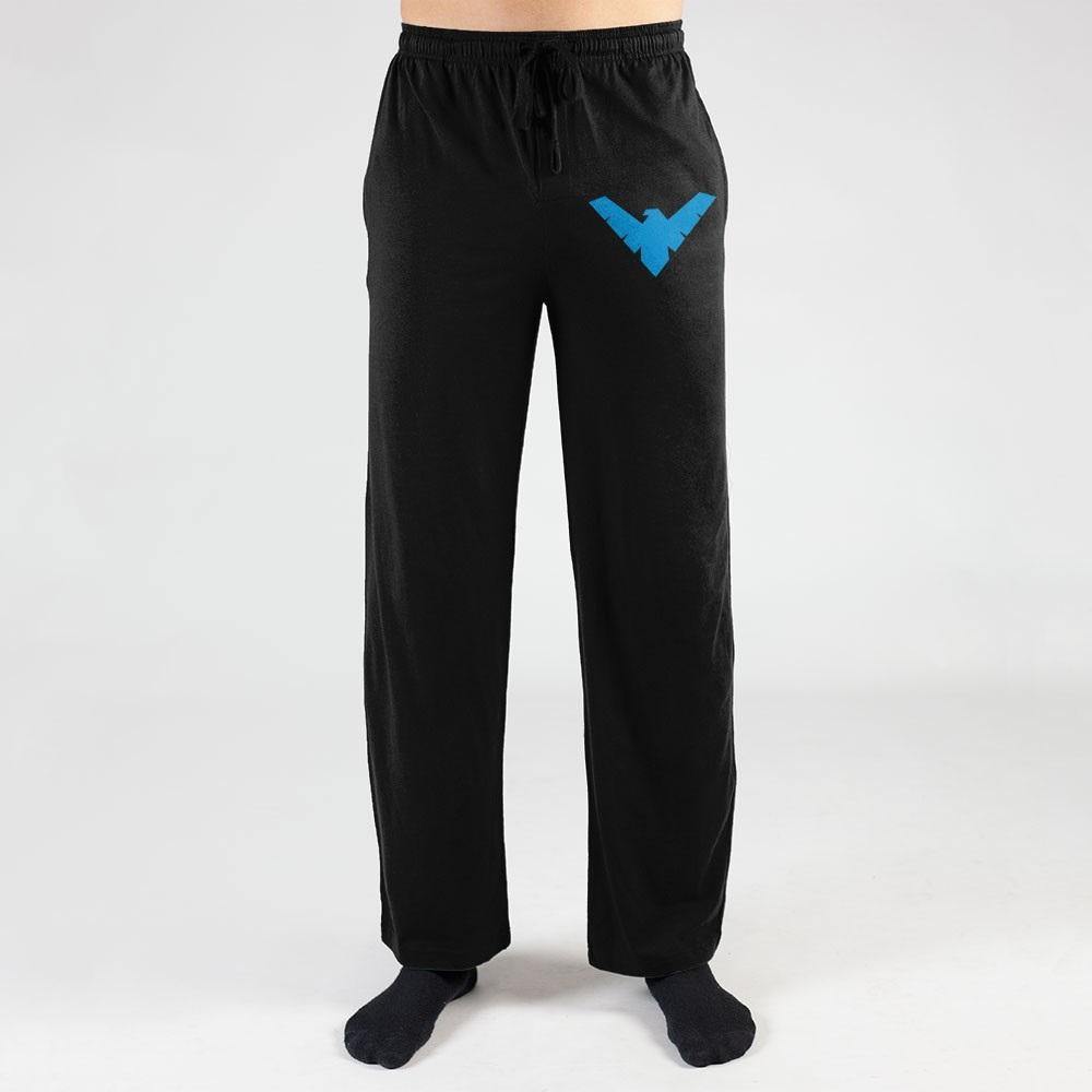 Batman Nightwing Logo DC Comics Pajama Sleep Pants