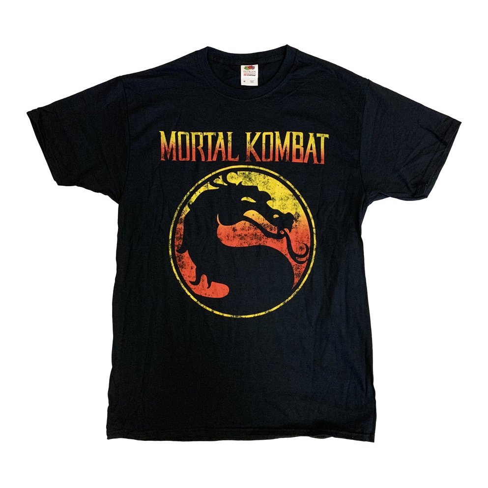 Mortal Kombat Vintage Logo Adult Graphic T-Shirt