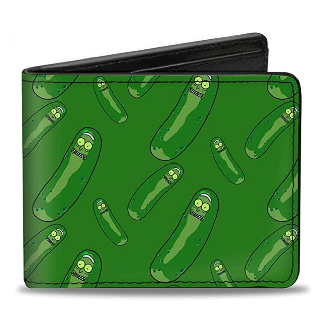 Rick and Morty Pickle Rick Pose Scattered Bi-Fold Wallet