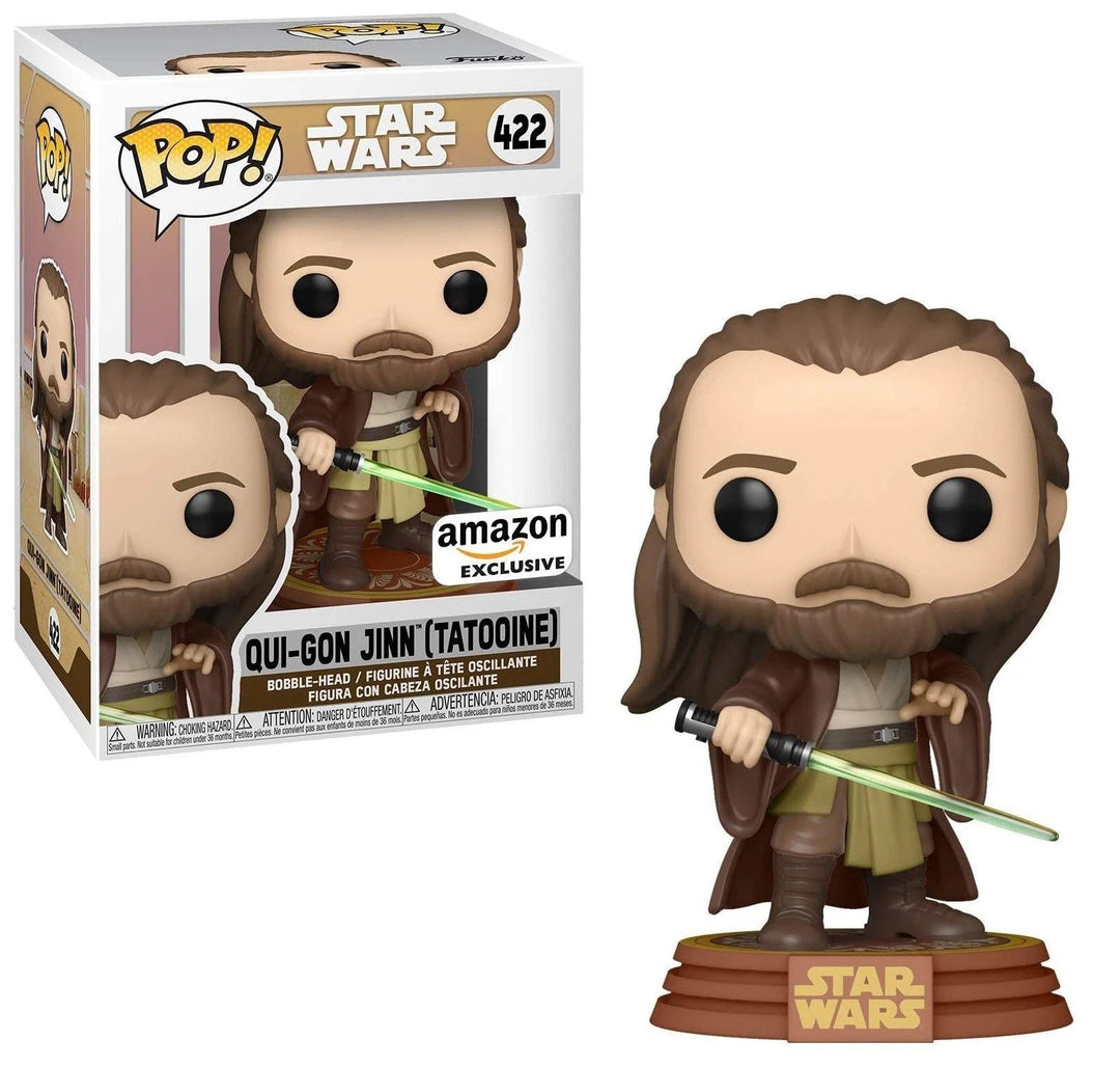 Funko Pop! Star Wars Qui-Gon Jinn Tatooine Exclusive Vinyl Figure