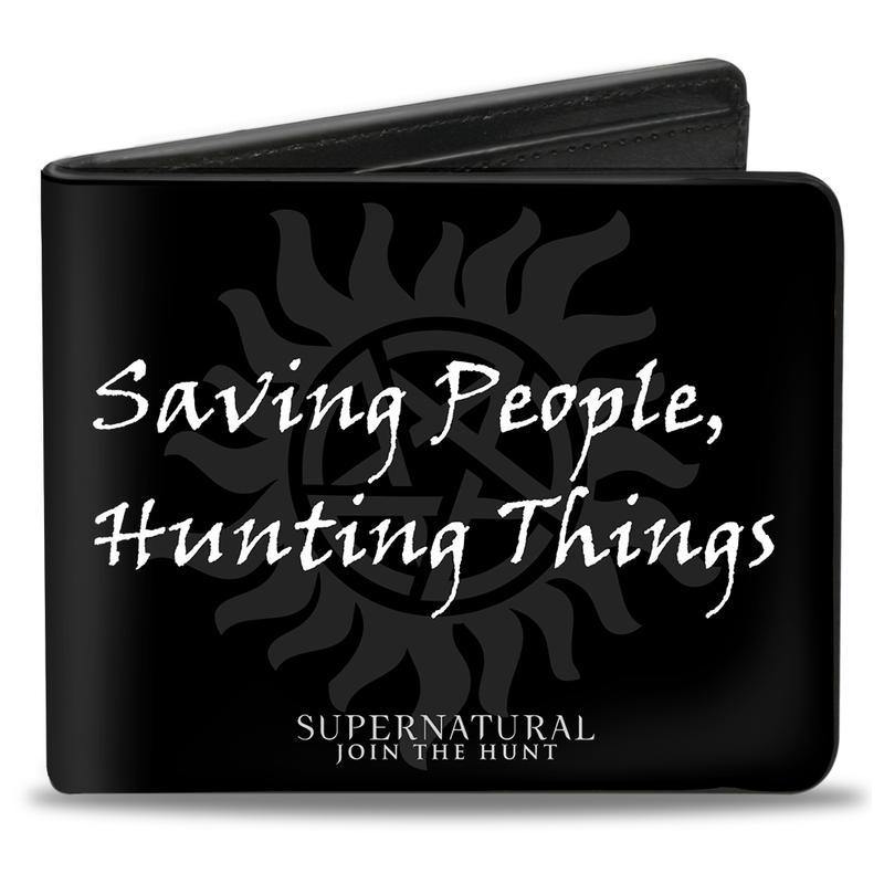 Supernatural Saving People Hunting Things Logo Bifold Wallet