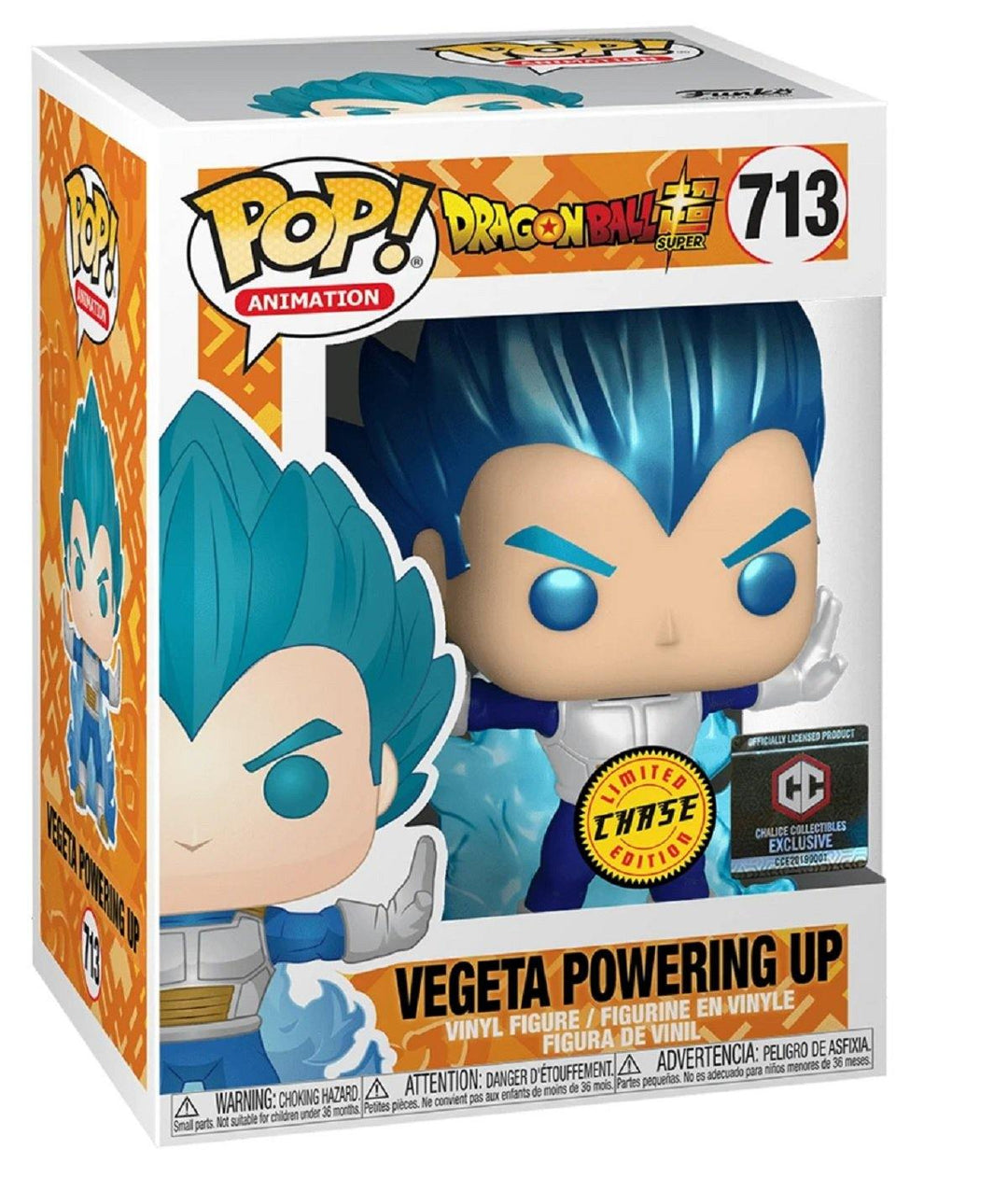 Funko Pop! Dragon Ball Super Vegeta Powering Up GITD Chase Exclusive Vinyl Figure
