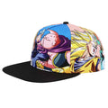 Dragon Ball Z Sublimated Print Flat Bill Snapback Hat