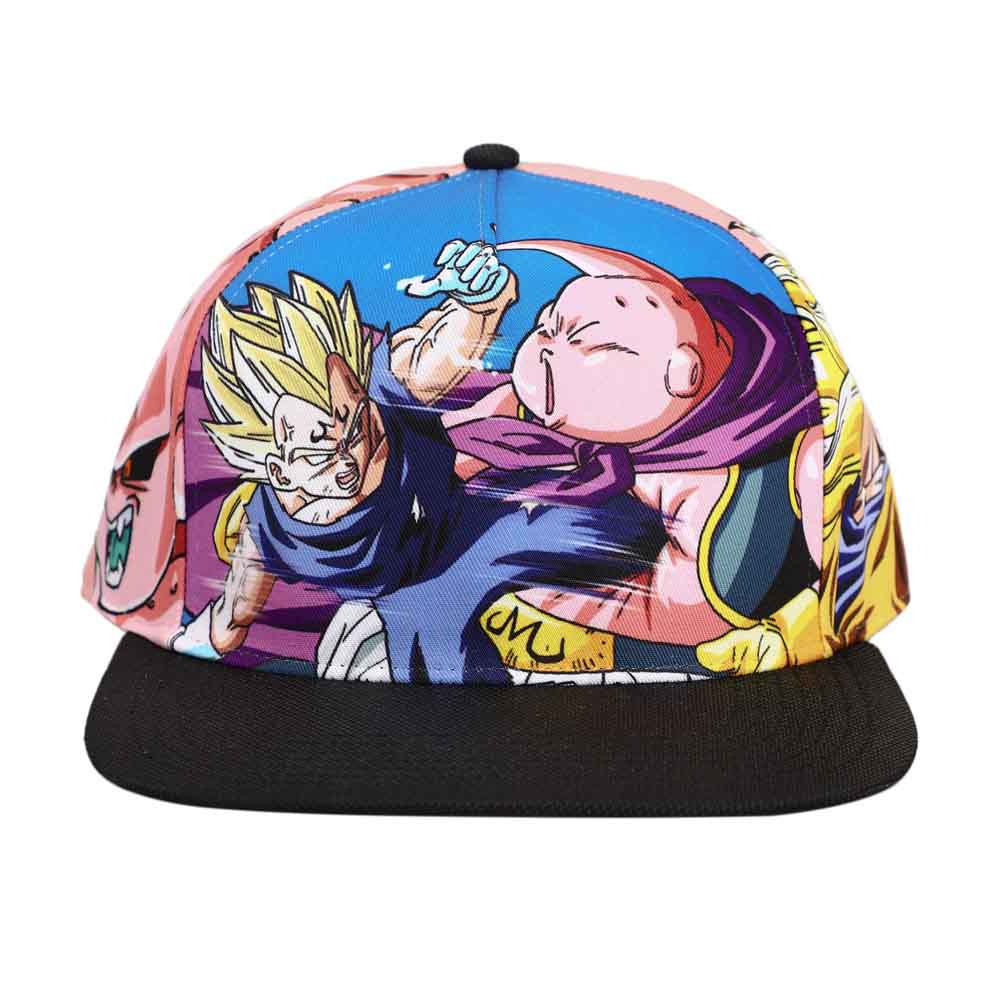 Dragon Ball Z Sublimated Print Flat Bill Snapback Hat