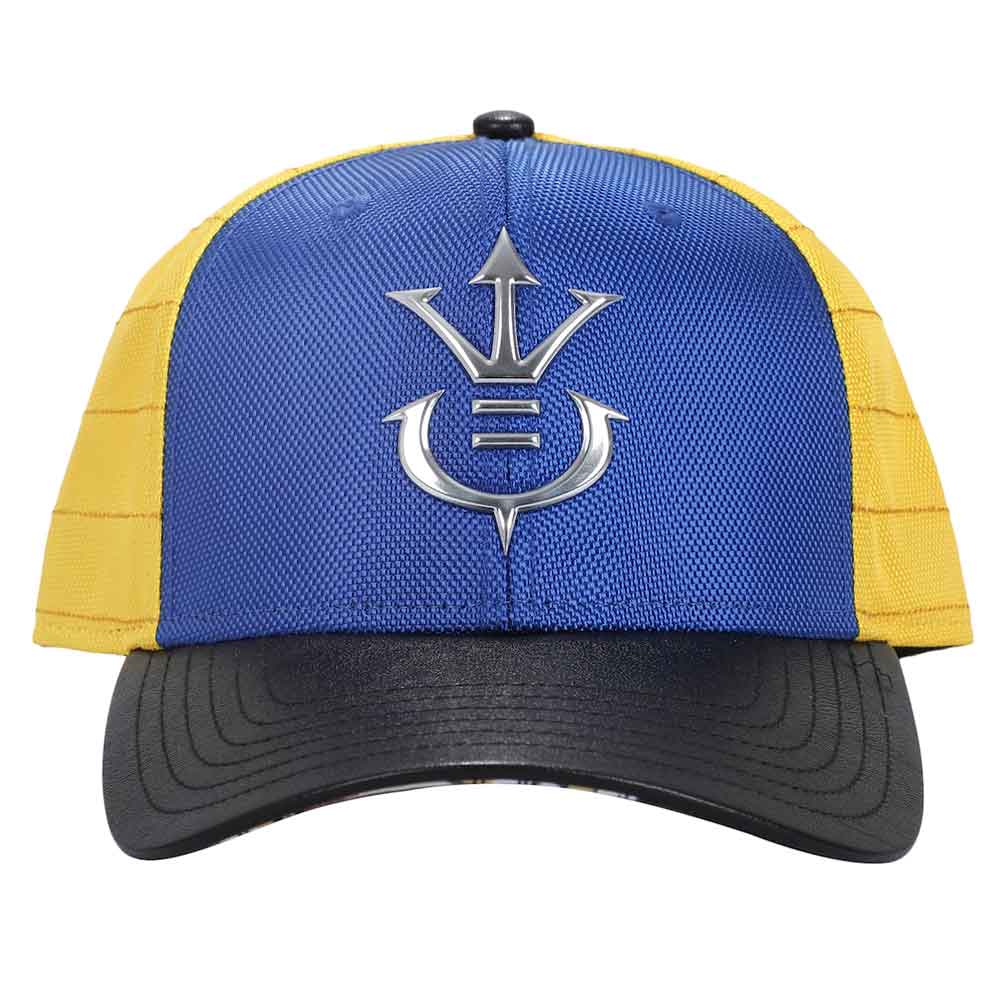 Dragon Ball Z Vegeta Saiyan Metal Icon Pre-Curved Bill Snapback Hat