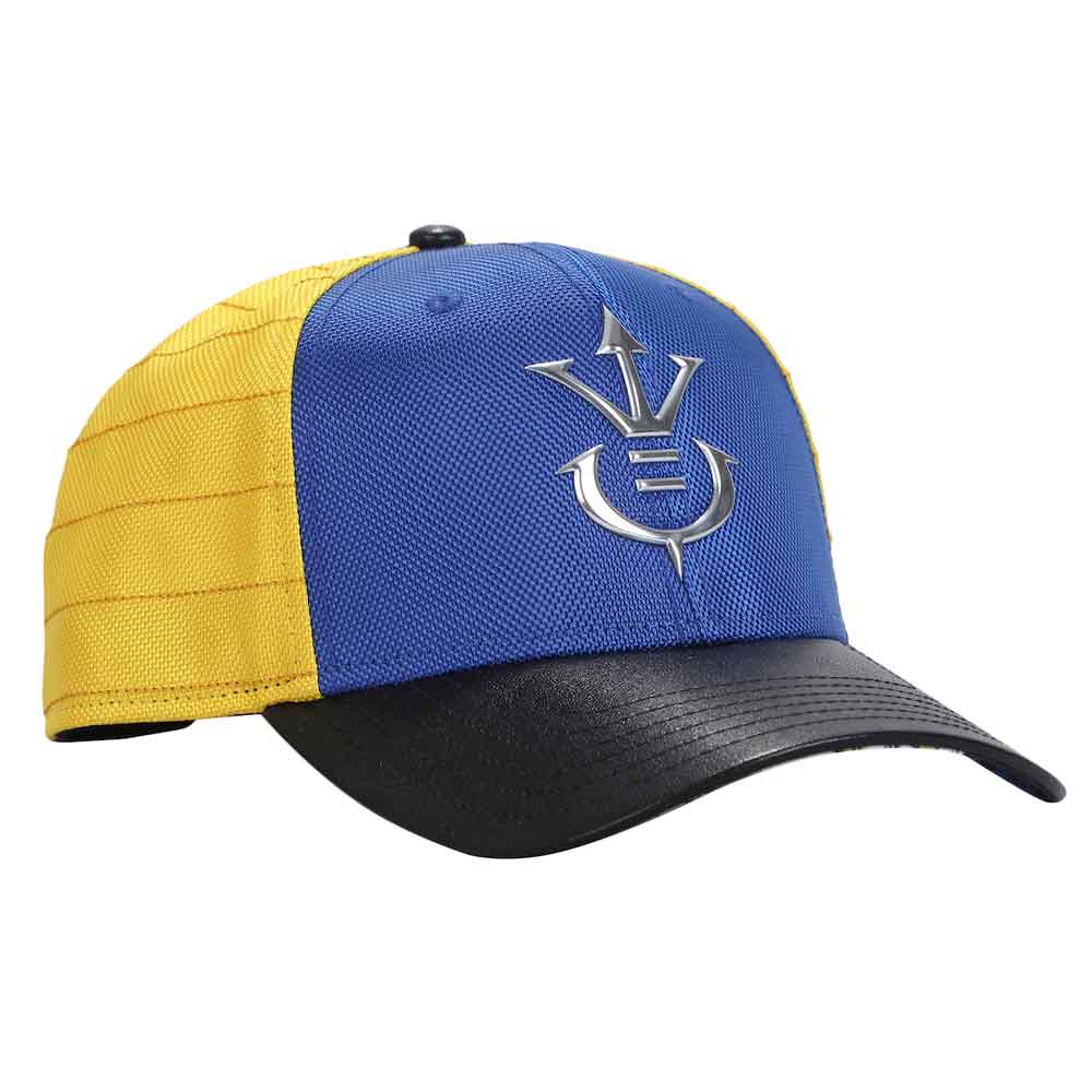 Dragon Ball Z Vegeta Saiyan Metal Icon Pre-Curved Bill Snapback Hat