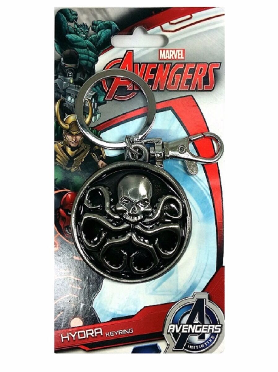 Hydra Symbol Pewter Key Ring Avengers Marvel Comics Key Chain Key Ring