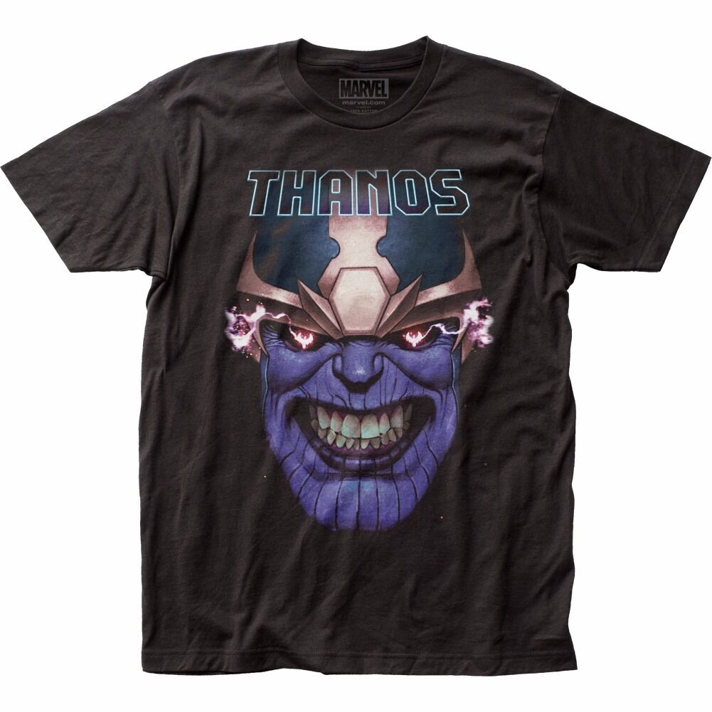 Marvel Thanos Teeth Clenched Black T-Shirt