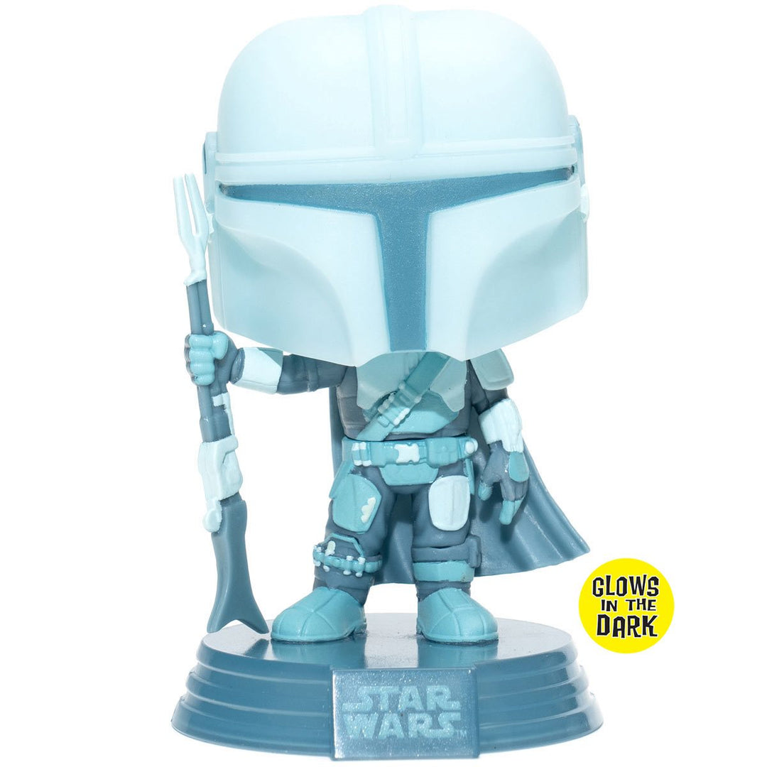 Funko Pop! Star Wars: The Mandalorian Hologram Glow-in-the-Dark Entertainment Earth Exclusive
