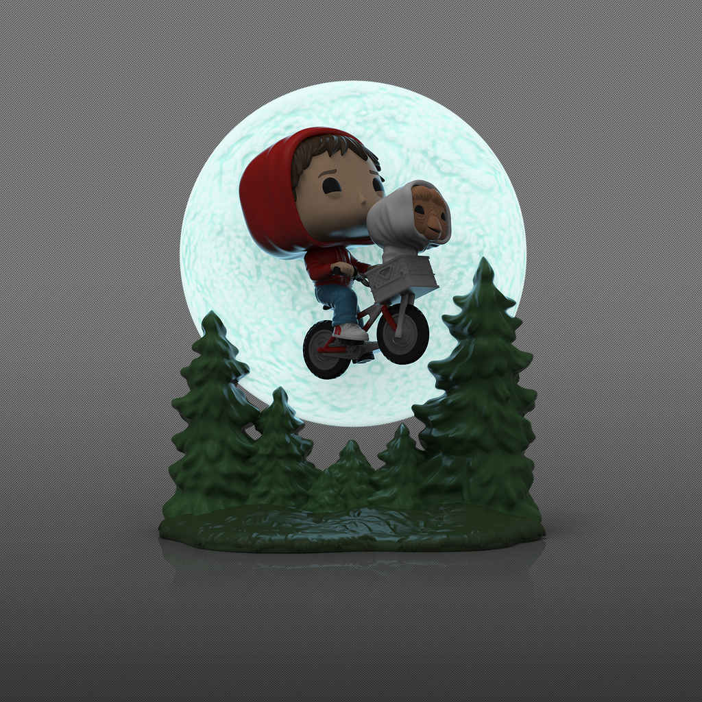 Funko Pop! Moment: E.T. The Extra-Terrestrial - Elliott and E.T. Flying #1259 Glow-in-the-Dark