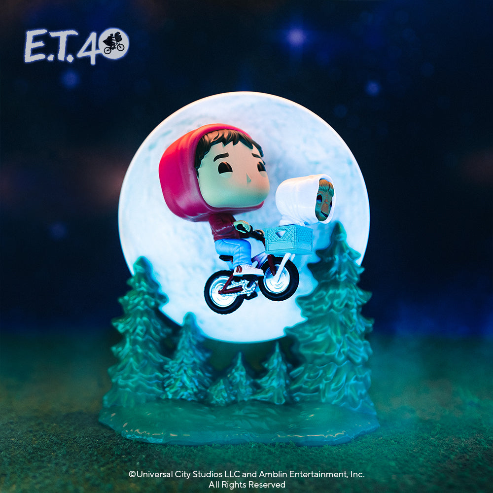 Funko Pop! Moment: E.T. The Extra-Terrestrial - Elliott and E.T. Flying #1259 Glow-in-the-Dark