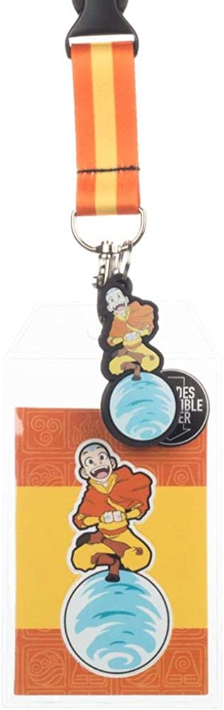 Avatar The Last Airbender Aang Lanyard Neck Strap Id Holder