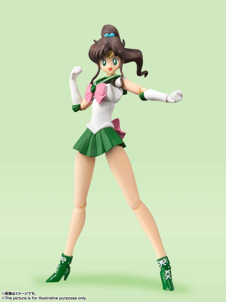 TAMASHII NATIONS Pretty Guardian Sailor Moon Sailor Jupiter Animation Color Edition Bandai S.H. Figuarts