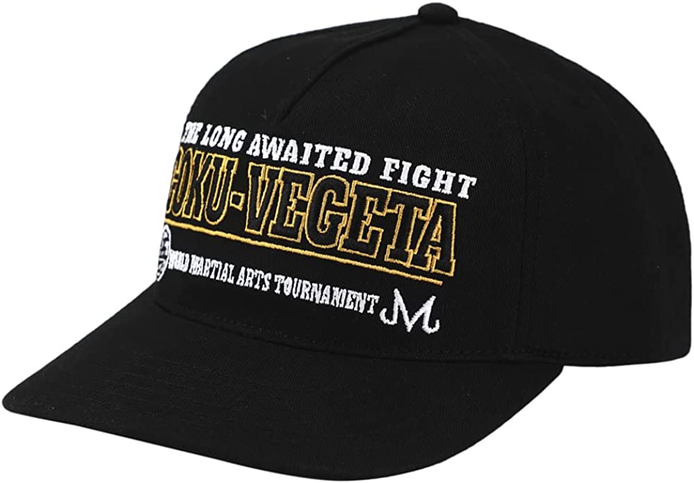 Dragon Ball Z Goku Vegeta Fight Black Snapback Hat