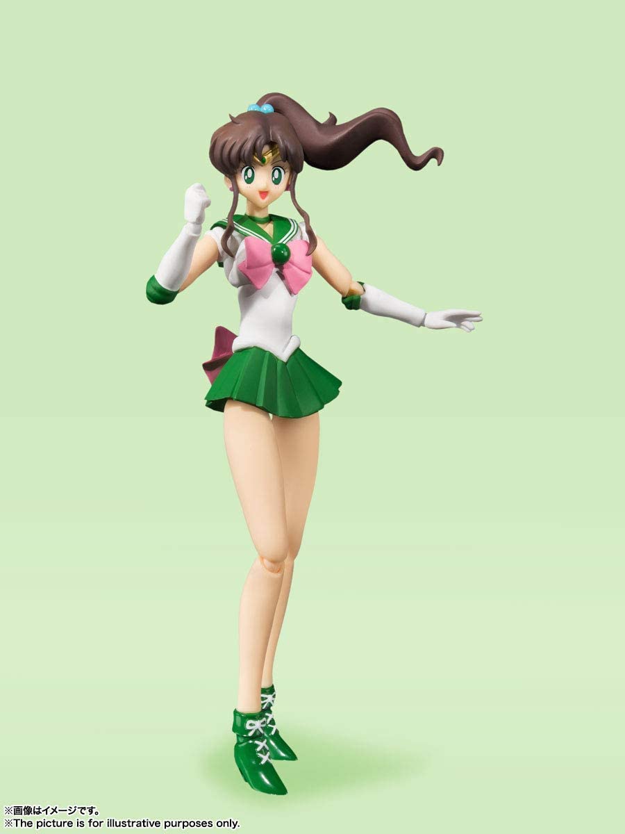 TAMASHII NATIONS Pretty Guardian Sailor Moon Sailor Jupiter Animation Color Edition Bandai S.H. Figuarts